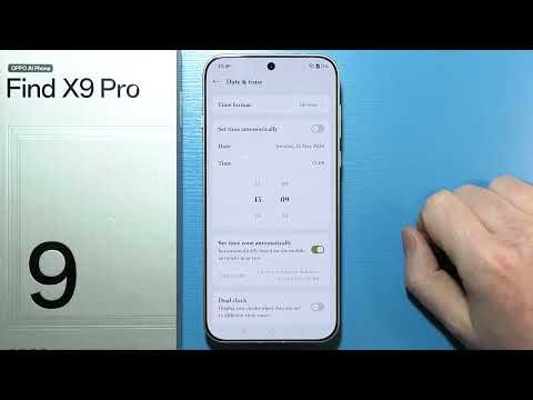 Oppo Find X9 Pro: How To Adjust Date And Time