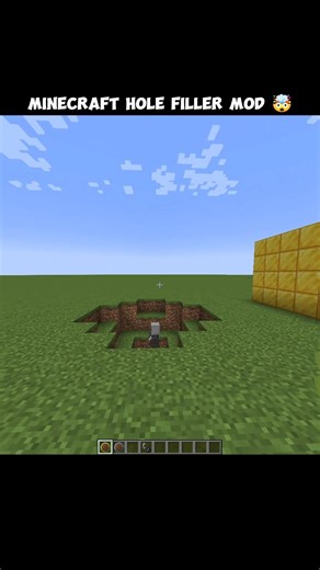 minecraft hole filler mod 🤯#minecraft #gaming #shorts