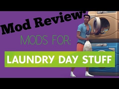 6 Laundry Mods!! || SIMS 4 MOD REVIEW