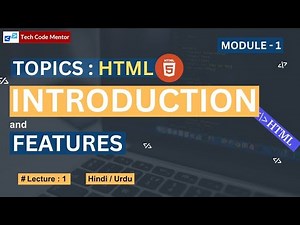 HTML Introduction and Features (Part-1) | Learn HTML for Beginners | #html