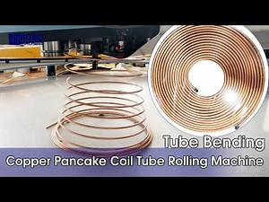 Copper Tube Coiling Machine:Making Flat Spiral Pancake Coils For HVAC & Refrigeration