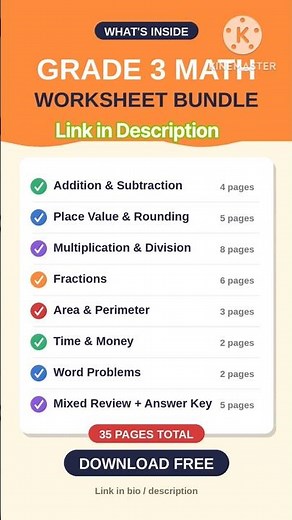 3rd Grade Math in 60 Seconds! | Fun Printable Worksheets | homeschool | USA Mom | USA teachers