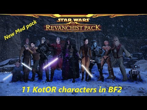 New outstanding Knights of the Old Republic mod pack (11 heroes) for Star Wars Battlefront II.