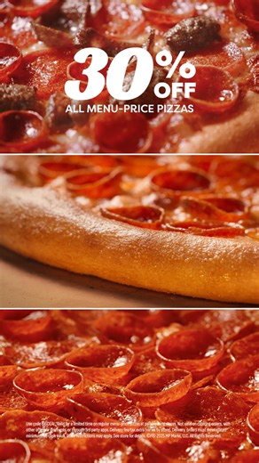 Get 30% off any menu-price pizza. Any size, any topping, any way you slice it--it's all 30% off. Real quality, real flavor, real big deal Valid 1/6 - 2/2 only. Price and participation may vary. Terms and conditions may apply. See store or marcos.com for details. | Marco's Pizza