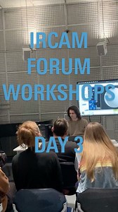That’s a wrap on day 3 of the IRCAM Forum Workshops! We had an amazing time learning, listening, performing, and connecting with all of you. The energy, creativity, and conversations were truly inspiring. Thanks for making it so special—can’t wait to do it all again soon! | IRCAM