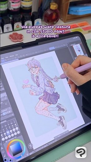 you need to see this clip studio paint feature! puppet warp is a total game changer 🔥 #drawing #art