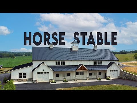 Touring a brand new HORSE STABLE