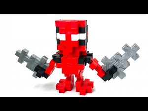 How to make Deadpool with Plus-Plus Blocks