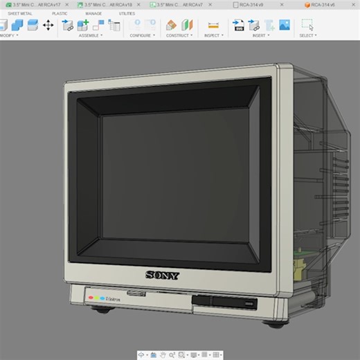 Multi Game System *official* | Working on some custom PCBs to simplify wiring in my 3.5" Mini CRT replica. Something satisfying about using good old RCA jacks.... | Instagram