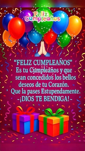 #mañanitas feliz cumpleaños que Dios te bendiga siempre 🙏🏻🥰🎉😘