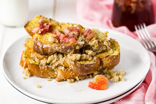 Overnight Strawberry Baked Challah French Toast
