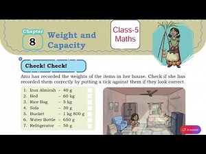 Weight and Capacity / Class-5 Maths NCERT Chapter-8 Explanation By-KV Teacher