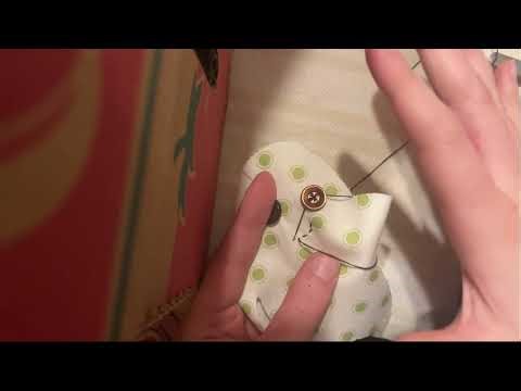 Sewing EMBROIDERED mouth and ending stitch