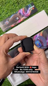 12K views · 71 reactions | Series9 with Apple logo rs1200 only ✅❤️ #series9 #smartwatch #applelogo | Trend Yourstyle | Facebook