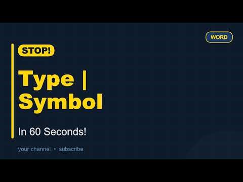 How to make a vertical line in word with keyboard
