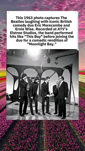 The Beatles with Morecambe & Wise (1963) 😂 #TheBeatles #Shorts #1960s