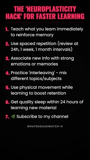 The 'Neuroplasticity Hack' for Faster Learning #ad (Verify Info)