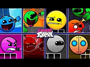 FNF: Vs All Difficulty Faces // Compilation of mods // Geometry Dash 2.2 █ Friday Night Funkin' █