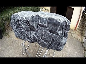 Faux rocher en polystyrène extrudé