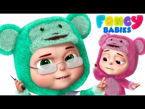 Five Little Monkeys Jumping On The Bed | Fancy Babies Nursery Rhymes | 3D Rhymes For Babies
