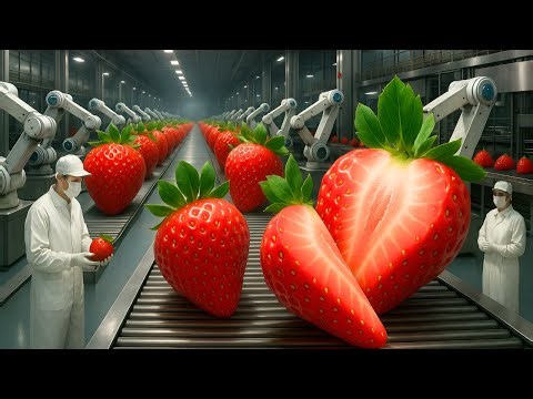 Inside a Modern Strawberry Factory: Farm to Dessert (End-to-End Process)