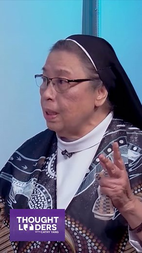 Filipino activist nun Sister Mary John Mananzan, OSB, reiterates her support for the passage of the SOGIE Bill, emphasizing its role in granting equal rights to individuals irrespective of gender orientation. Watch the full interview on YouTube ➡️ https://youtu.be/hyOwQmfi0iY #onenewslongcon #onenews #onenewsph #thoughtleaders #tlwcy #thoughtleaderswithcathyyang #cathyyang #maryjohnmananzan #sogiebill #philippineactivism | Cathy Yang