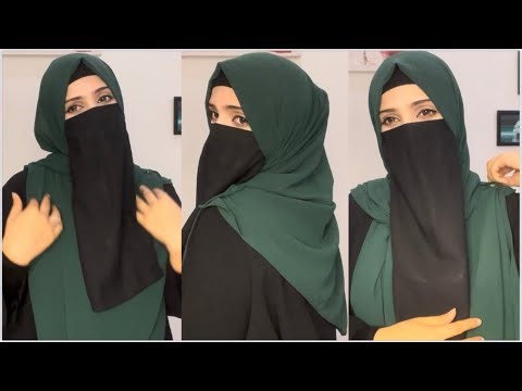 Full Coverage Hijab Tutorial with Niqab | Hijab with Niqab Patti | Easy Every Niqab Tutorial #hijab 