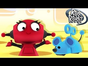 Learn Animals | Rob Discvoers A Mouse | Preschool Learning Videos | Rob The Robot