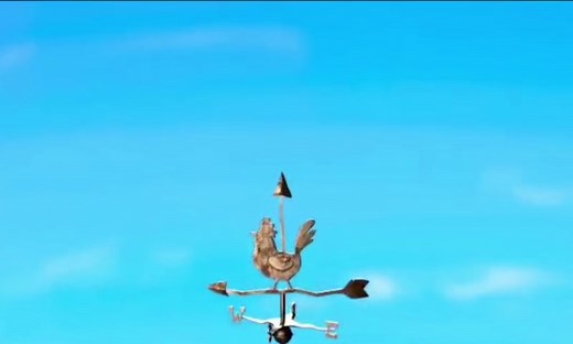 Animated Chickens' Surprise on the Farm