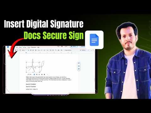 How To Insert a Digital Signature in Google Docs | Sign Documents Online | Full Guide