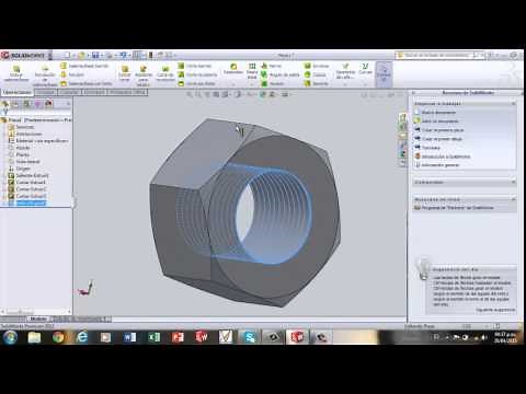 DISEÑO DE UNA ROSCA EN SOLIDWORKS