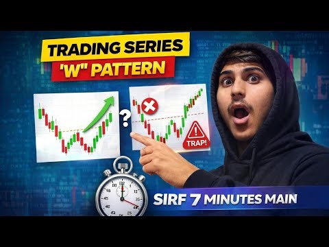 "W pattern Trading strategy explained in just 7 minutes 📈 ( Beginner to pro)"
