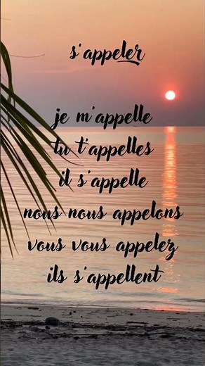 S'appeler au Présent #grammaire #frenchverbs #frenchforbeginner