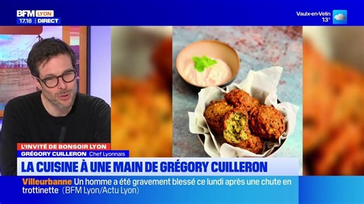 Lyon: le chef Grégory Cuilleron propose 45 recettes à cuisiner à une main dans un livre