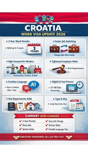 🇭🇷#work visa update 2026