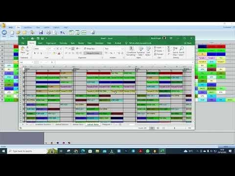 Generate file and export to excel asc timetables