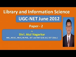 UGC-NET Exam June 2012 Library Science Paper-2 Solved 50 Questions and answers with Explanation