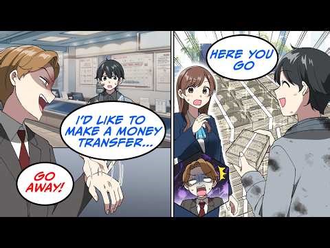 I went to the bank to wire some money, but then... [Manga Dub]