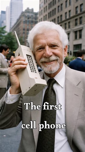 The first cell phone #historyfacts #fyp