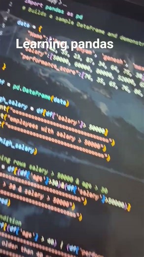 learning pandas library python #python #coding #programming #develop