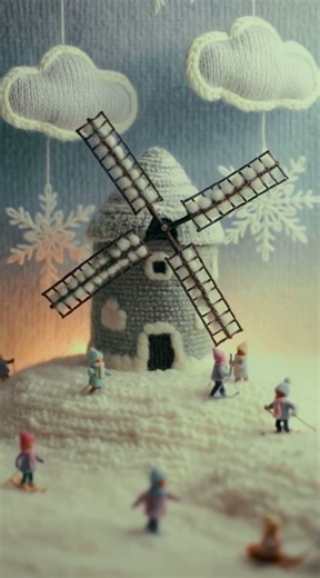 Knitting Amsterdam Canals & Windmills! #christmas #christmastree #travel #christmascountdown #snow
