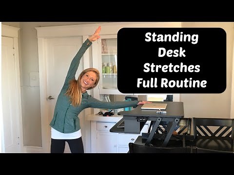 Standing Desk Stretches. The Pros and Cons of Standing to Work.