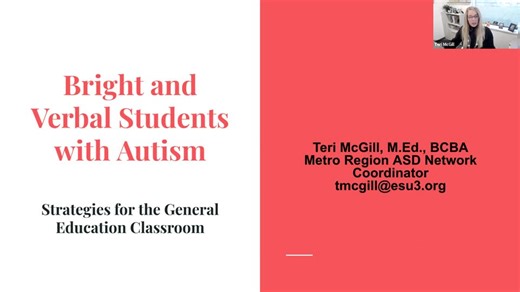Supporting Students with Autism: Strategies for the General Education Classroom