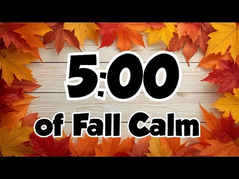 5-Minute Autumn Leaves Timer – Cozy Fall Focus & Relax Countdown
