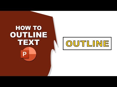 how to outline text in powerpoint
