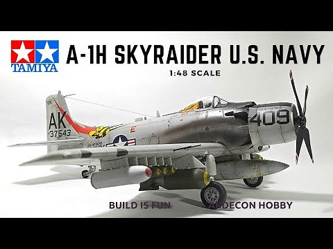 Tamiya Douglas A-1H Skyraider U.S. NAVY model kit building tips