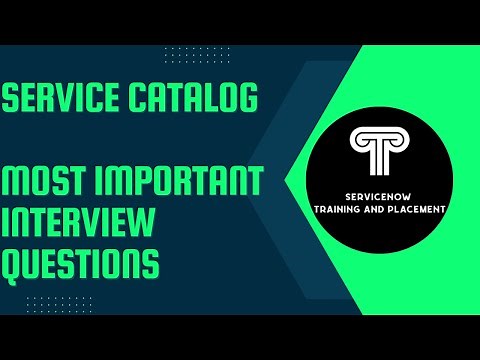 Service Catalog Most Important Interview Questions