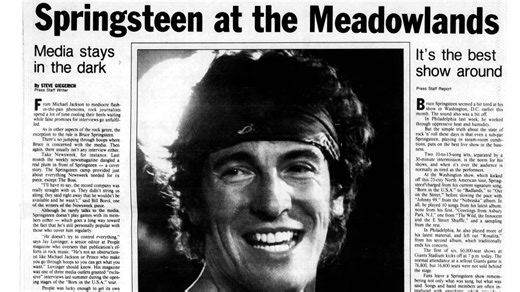 Bruce Springsteen milestones, from 1949 to 1985 (1985)