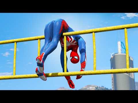 GTA 5 Epic Ragdolls | SPIDERMAN Crazy Jumps & Fails (Euphoria Physics) #5