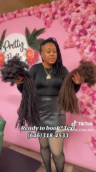 Ready to book your loc extensions appointment? Text (646)318-4533. All inclusive service, any length any size. #locextensions #fyp #dreadextensions